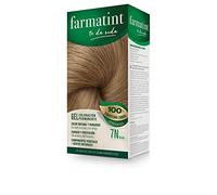 Farmatint Gel | Color Natural Y Duradero | Componentes Vegetales Y Aceites Naturales | Sin Amoníaco | Sin Parabenos | Dermatológicamente Testado, 7N Rubio, 135ml
