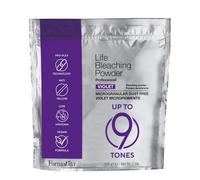 Farmavita Life Violet Bleaching Powder 500 g - Polvo de blanqueamiento anti amarillo - Blanqueamiento hasta 9 tonos - Tinte profesional sin polvo