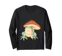 Farmcore Frog and Mushroom Umbrella Aesthetic Cottagecore Manga Larga