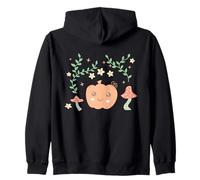 Farmcore Mushroom Cute Pastel Pumpkin Cottagecore Aesthetic Sudadera con Capucha