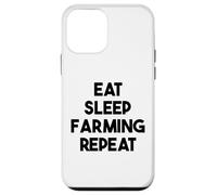 Farmer Funny - Comer sueño Farming Repeat Carcasa para iPhone 12 Mini
