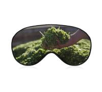 Farmer Holding - Máscara de dormir de maíz de ensilaje cosechado con correa ajustable, cómoda máscara de ojos suave para dormir, máscaras de ojos que bloquean la luz