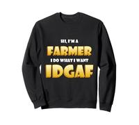 Farmer Idgaf Funny Vegetable/Animal Food Farming Rancher Sudadera