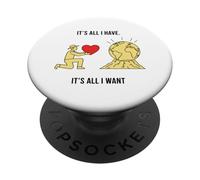 Farmer Ofrece un diseño simbólico Minimalista de corazón a Tierra PopSockets PopGrip Adhesivo