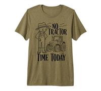 Farmer Stickman: Hoy no Hay Tiempo para el Tractor. Humor Camiseta Premium