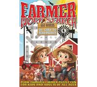 Farmer Word Search: Easy To Read Print With 50+ Puzzles About Farmers, Barnyards, Agriculture And More | 6x9 inch, 110 pages | Gift For Holidays, Vacations, and Spare Time