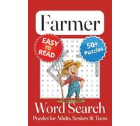 Farmer Word Search Puzzle Book: Farmer Themed Word Searches with Easy to Read Print | 6x9 inches, 110 pages | 50+ Puzzles