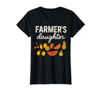 Farmer's Daughter Cute Fruit Graphic Country Girls & Women Camiseta