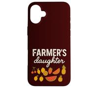 Farmer's Daughter Cute Fruit Graphic Country Girls & Women Carcasa para iPhone 16 Plus