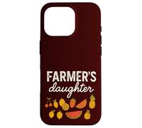 Farmer's Daughter Cute Fruit Graphic Country Girls & Women Carcasa para iPhone 16 Pro