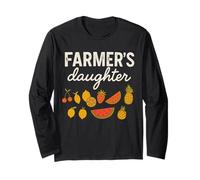 Farmer's Daughter Cute Fruit Graphic Country Girls & Women Manga Larga