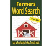 Farmers Word Search: Word Puzzle Book about Farming, Animals, Tools, and More | 6x9 inches, 110 pages | Great for Free Times, Travel, and Holidays
