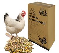 Farmfutter Alimento premium para pollos sin tecnología genética: alimento de granos de alta calidad como alimento completo con aceite de linaza, extracto de chilli, semillas de girasol, cereales de