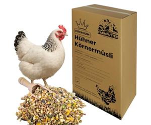 Farmfutter Alimento premium para pollos sin tecnología genética: alimento de granos de alta calidad como alimento completo con aceite de linaza, extracto de chilli, semillas de girasol, cereales de