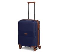 Farmhood Eco Edition - Maleta rígida sostenible para cabina (40 x 22 x 55 cm, ampliable de 44 a 50 litros, ultraligero, solo 2,9 kg), azul marino, Koffer S (55 cm) erweiterbar, Carro rígido con ruedas