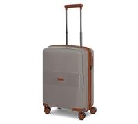 Farmhood Eco Edition - Maleta rígida sostenible para cabina (40 x 22 x 55 cm, ampliable de 44 a 50 litros, ultraligero, solo 2,9 kg), cappuccino, Koffer S (55 cm) erweiterbar, Carro rígido con ruedas