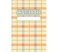 Farmhouse Checkered Notebook - Warm Vintage with Cozy Colors: Orange, Red, Green & Beige Checkered Pattern - 120 Pages for Daily Notes, Planning, and Journaling