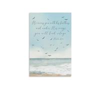 Farmhouse Christian Psalm 91 4 Bible Verse Poster Under His Wings You Will Find Refuge Scripture Wall Art for Home Bedroom Living Room Decor