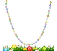 Farmhouse Easter Garland - Decor Speckled Egg, Seasonal Spring Banner, Home Office Apartment Mantel Spring Season, Restaurant Fireplace, Fun Festive Winter Decoration