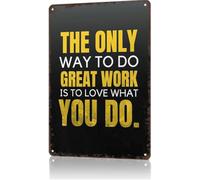 Farmhouse Follow Your Dreams Quote Metal Tin Sign 12x8 Inch