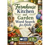 Farmhouse Kitchen and Garden Word Search for Adults