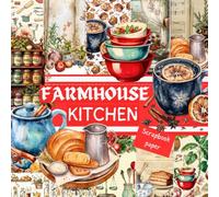 FARMHOUSE KITCHEN SCRAPBOOK PAPER: This is a double sided craft paper, used in DIY junk journals, EPHEMERA, ORIGAMI, DECOUPAGE, MIXED MEDIA ART, Collage