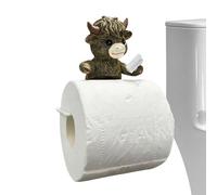 Farmhouse Paper Towel Holder - Lavatory Sheet Rods, Heifer Dispenser, Metal Animal Spindle Stand | Kitchen Counter Napkin Hanging Dowel Storage Bar Figurine Sculptural Storage Piece for Laundry RV