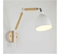 Farmhouse Retro Wall Light Swing Arm Adjustable Wall Lamp Wall Bedside Reading Lights for Bedroom(A)