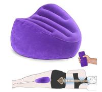 Farmigood Almohada de Soporte de Rodilla - Almohada Inflable portátil de cuña Entre Las piernas para Dormir - Almohada de Pierna calmante Alivio del Dolor para ciática, articulaciones de Cadera y