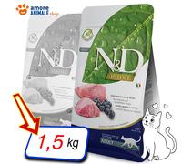 Farmina Cat N&D Prime Grain Free Sin Cereales, Agnello e Mirtillo, Comida Gato