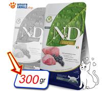 Farmina Cat N&D Prime Grain Free Sin Cereales, Agnello e Mirtillo, Comida Gato
