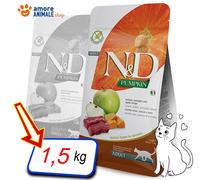 Farmina Cat N&D Pumpkin Adult Ciervo y Manzana Pienso Seco 300 gr / 1,5 / 5 kg