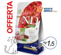 Farmina Cat N y D Quinoa Adult Digestión→ Cordero Menta - 1,5 KG, Alimento Gato
