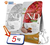Farmina Cat N y D Quinoa Adult Ski Mal →Codorniz Y Coco - 5KG - Alimento Gato