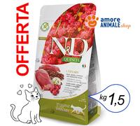 Farmina Cat N y D Quinoa Adult 'Urinary' → Pato Y Arándanos- 1,5KG Comida Gato