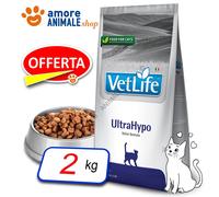 Farmina Cat Vet Life Natural→ Ultrahypo - 2KG - Intolerancias Alimentos Gato