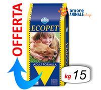 Farmina - Ecopet Natural Pollo - Alimento completo y balanceado para perros adultos de talla mediana de hasta 15 Kg - Calidad Premium - Bolsa de 10 kg