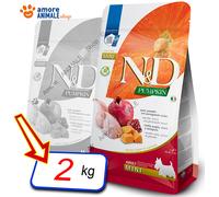 Farmina Dog N&D Pumpkin Adulto Mini Seco Codorniz y Granada - 2 kg