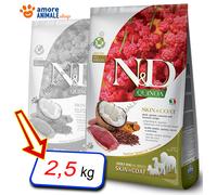 Farmina Dog N&D Quinoa Skin&Coat Adulto Seco Las Razas Pato y Coco 2,5 / 7 kg