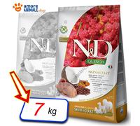 Farmina - Pienso para perro adulto N&D Skin Quinoa - Codorniz y coco - 7 kg