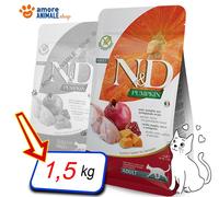 Farmina Gato N&D Calabaza Adulto → Codorniz Y Granada 300 Gr / 1,5 / 5 Kg