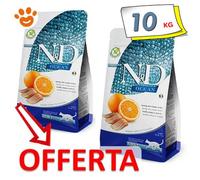Farmina Gato N&D Océano Adulto Arenque Y Naranja Comida Seca Gatos 10 Kg