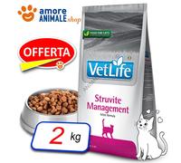 Farmina Gato VET LIFE Natural → Manejo De Estruvita - 2 Kg - Croquetas Para Gato