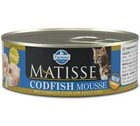 Farmina Matisse - Mousse de abadejo, húmedo para gatos adultos, 12 x 85 g