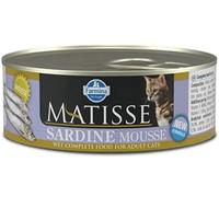 Farmina Matisse - Mousse de sardina, húmedo para gatos adultos, 12 x 85 g