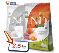 Farmina N&D Calabaza Adulto Mini Alimento Seco Ciervo y Manzana 800 g/2,5/7 kg