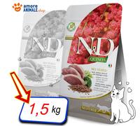 Farmina N&D Cat Quinoa Adulto Neutered Alimento Seco Anatra y Brócoli 1,5/5 kg