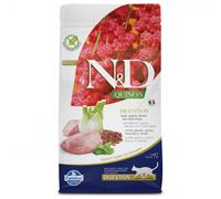 Farmina N&D Quinoa Digestion - Pienso seco para gatos adultos con sensibilidad digestiva - Cordero - Cantidad: 1,5 kg