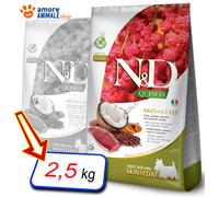 Farmina N&D Quinoa Esterilizado Adulto Medio/Maxi→ Pato y Brócoli - 2,5 / 12 kg