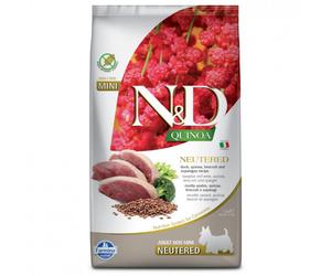 Farmina N&D Quinoa Neutered Mini - Pienso seco para perro pequeño esterilizado - Pato - Cantidad: 2,5 kg